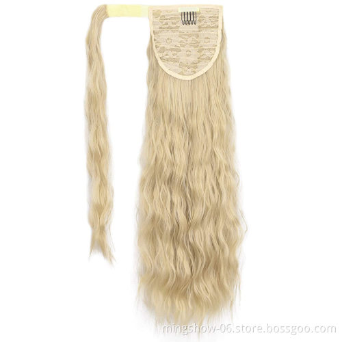 High heat drawstring synthetic hair ponytails synthetic hair ponytail extensions